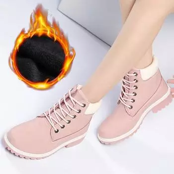 Winter Boots Women Shoes Warm Plush for Cold Winter Woman Snow Boots Fashion Women Ankle Boots Female Footwear Hard Outsole 5.5
