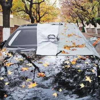 Winter Car Front Windscreen Cover Sunshade Dust Ice Fog Protection Universal Car Window Protector Car Accessories