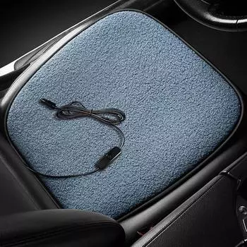 Winter Car Heated Seat Cushion 5V 12W Auto USB Electry Heating Seat Pad With Thermostat Warm Heated Seat Covers Car Interior серый