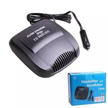Winter Car Heater 12V 200W Car Heater Electric Cooling Heating Auto Windshield Defroster Defogging Demister Car Anti-Fog Heater чёрный