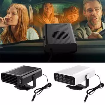 Winter Car Heater Fan Portable Electric Dryer Auto Anti-Fog Demister Defroster Heat Car Heater 12V/24V Fast Defogging Winds T5T8