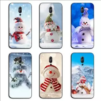 Winter Christmas Snow Tree Pattern Phone Case For OPPO Find X5 X3 X2 A93 Reno 8 7 Pro A74 A72 A53 Soft Black Phone Cover OPPO Find X5