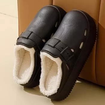 Winter Classic Mens Cotton Slippers Causal Eva Home Soft Couple s Slipper Non-Slip Waterproof Mans Shoes for Bedroom New Arrival 36-37 бежевый