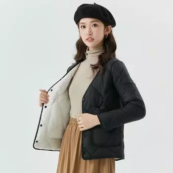 Winter Coat Cotton Jacket Women s Short Section Lightweight Enlarged Cotton Jacket Home Liner Can Be Worn Outside Cotton Women 2508 M