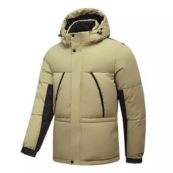 Winter Coat Detachable Hood Cotton Coat Men s Thickened Trendy Cotton Coat Casual Warm Loose Casual Coat M