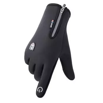 Winter Cycling Gloves Men s Thickened Cold Resistant Outdoor Sports Touch Screen Anti-slip Gloves Warm Gloves L