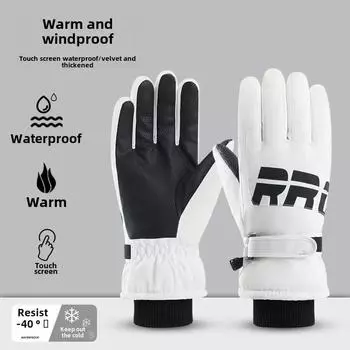 Winter Cycling Gloves Non Slip Touch Ski Gloves Snowboard Accessories Waterproof Pocket Warm Men s and Women s Gloves