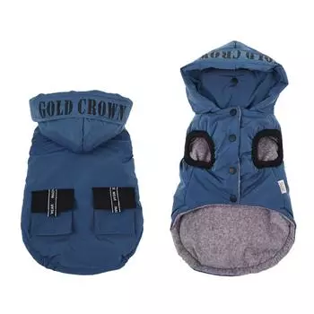 Winter Dog Clothes Warm Fleece Dog Hooded Jacket Waterproof Pet Coat Chihuahua French Bulldog Clothing Puppy Pet Dogs Outfits S