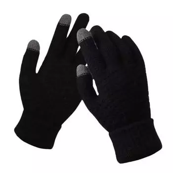 Winter Gloves for Women Elastic Touch Screen Warm Gloves Thermal Knit Fleece Lined Gloves for Cold Weather