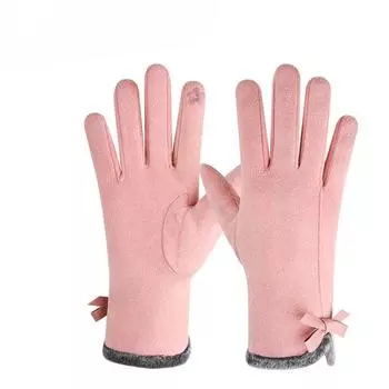 Winter Gloves for Women Plus Velvet Thickened Autumn Riding Gloves for Driving Winter Cold Protection and Warm Touch Screen Riding Electric Bike One Size