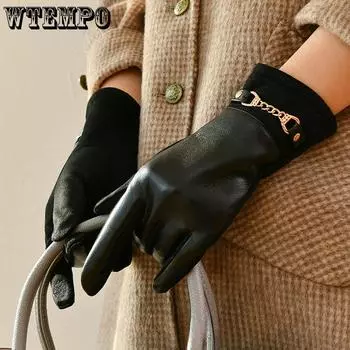 Winter Gloves for Women Thickened Velvet for Warmth Riding Electric Windproof and Cold Resistant Touch Screen Gloves Outdoor Windproof Gloves One Size
