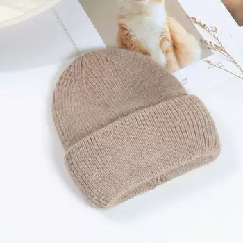 Winter Hat Real Rabbit Fur Winter Hats For Women Fashion Warm Beanie Hats Women Solid Adult Cover Head Cap 56-60CM