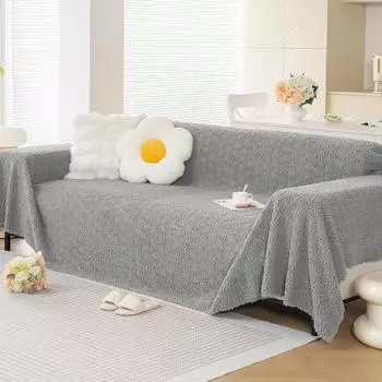 Winter High-Grade Three-Dimensional Rose Plush Sofa Cover Cloth Sofa Towel Autumn and Winter 180*130cm