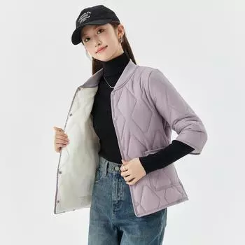 Winter Home Cotton Clothing Women s Short-sleeved Seven-minute Sleeve Padded Thickened Plus Size Cotton Jacket Can Be Worn Underneath The Female 2509 M