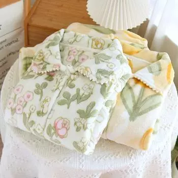 Зимняя домашняя фланелевая пижама с длинными рукавами, брюки для сна, теплая зимняя пижама, утепленная пижама, ночной костюм, комплект, женская пижама M