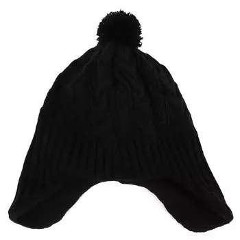Зимняя вязаная шапка черная [Coleman] 493-0024 чёрный
