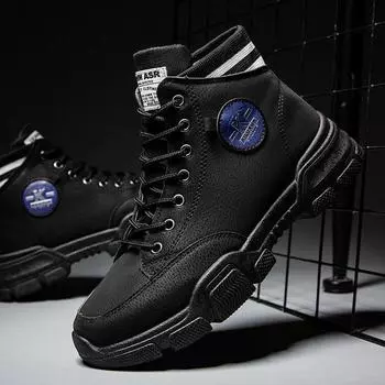 Winter Martin boots men s high-top British Korean version trendy tooling shoes versatile men s boots piled thickened snow boots 39