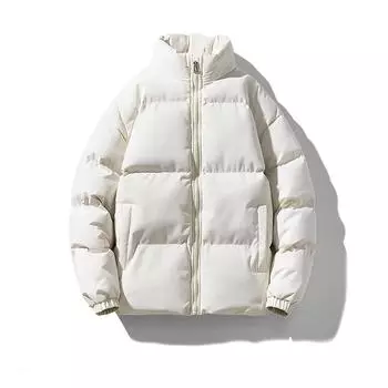 Winter Men and Women Cotton Coats Down Cotton Coats Couple Thickened Cotton Jackets Bread Clothes Stand Collar Cotton Coat Warm and Comfortable M