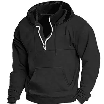 Winter Men s Hoodie Thickened Casual Long Sleeve Men s Long Sleeve Loose Hoodie M абрикосовый