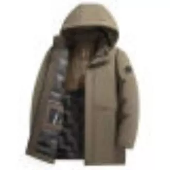 Winter Men s Padded Coat Loose Dad Business Casual Warm Can Be Removed Hat Winter Padded Coat Men XL