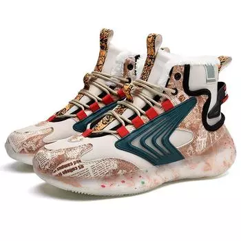 Winter men s shoes new high-top coconut cotton shoes luminous snow sports shoes reflective men s velvet thermal cotton shoes 39