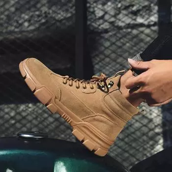winter men shoes high-top Men s Casual Shoes outdoor shoes for men black Canvas shoes men fashion Cotton shoes snow boots 39 коричневый
