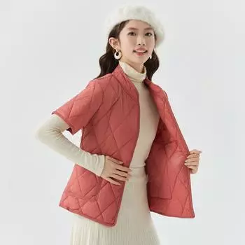 Winter Mom Dress Cotton Clothing Women s Short-sleeved Padded Thickened Increase The Cotton Jacket Middle-aged Can Be Worn Inside Out Female 2366 M