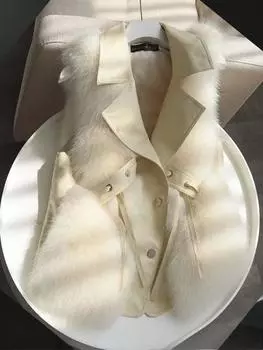 Winter New Fashion Women s Artificial Fur Vest Fur Vest Jacket Short Imitation Fox Fur Warm Vest S