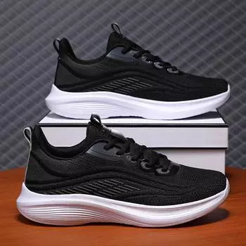 Winter New Fly-woven Sports Shoes Women s Shoes Ultra-light Mesh Breathable Versatile Non-slip Shock-absorbing Soft-soled Running Shoes 35