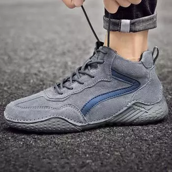 Новые зимние мужские кожаные ботинки ручной работы средней высоты, британские короткие ботинки, мужские флисовые теплые ботинки Martin, мужская модная обувь 38