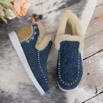 Winter New Round Head Suede Sewing Soft Sole Anti-slip Wear-resistant Short Boots Women s Flat Cotton Boots 36 чёрный