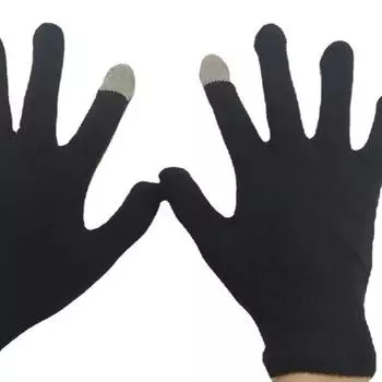 Winter One-finger Touch Screen Knitted Warm Full-finger Touch Screen Cold-proof Unisex Adult and Children Gaming Gloves One size