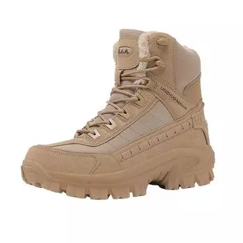 Winter plus cotton warm plush men s fashion Men s boots Mountaineering Combat 46 Desert boots Walking shoes Casual boots 39