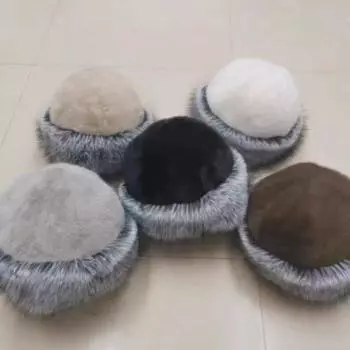 Winter Plush Ear Protection Cap Windproof Keep Warm Headgear Fluffy Fisherman Hat For Women Hat Gifts