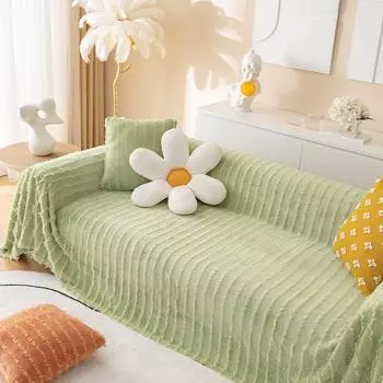 Winter Plush Sofa Cover Cloth All-Inclusive Anti-Scratching Universal Sofa Cover Modern Minimalist Universal Cover Towel Sofa Cover 180*130cm