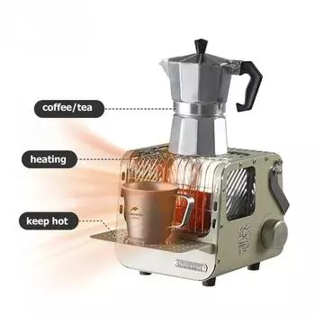Winter Portable Gas Sove Indoor Heater 1.1kw Power Mini Cassette Heating Stove Multi-function Heating Stove for Outdoor Camping