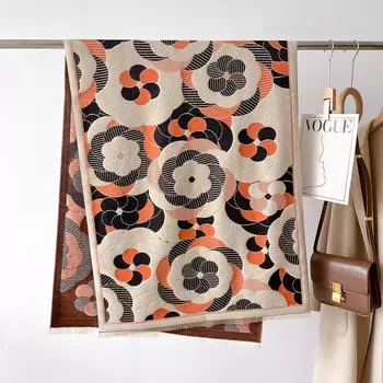 Зимний шарф кашемировые пашимны шали и палантины женские буфанда эшарп хивер фемме палантин толстое одеяло сохраняющее тепло