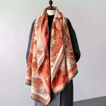 Зимний шарф Кашемир Пашмина Шали и палантины Одеяла Шарфы Женщины Сохраняют тепло Bufanda Mujer Пончо Палантин