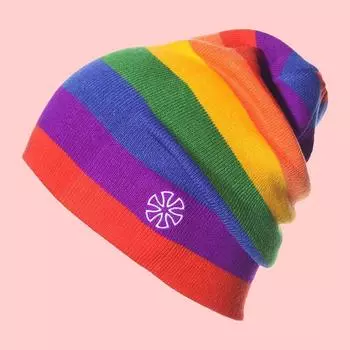 Winter Skiing Cold-Proof Running Cycling Warm Hat Rainbow