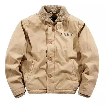 Winter Slim-fit Jacket with Fleece and Thickened Warm Padded Jacket M