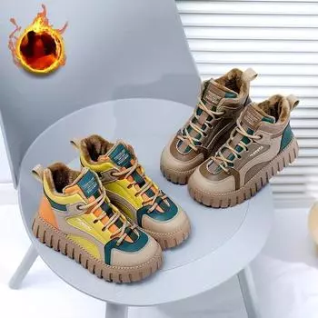 Winter Sneakers for Women Platform Sports Snow Boots Female Comfort Plus Plush Warm Safety Skateboard Shoes Woman Footwear 35