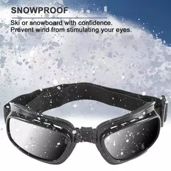 Winter Snow Goggles Snow Ski Goggle Shell Folding Winter Sunglasses Ski Windproof Goggles for Men and Women Snow Ski Goggles прозрачный