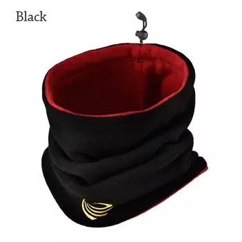 Winter Snowboard Face Cover Ski Tube Scarf Half Face Mask Fleece Neck Gaiter Cold-proof Collar чёрный