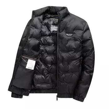 Winter Stand Collar Jacket Men s Fashion Thick Warm Coat Cotton Coat Down Jacket Windproof Coat 5XL