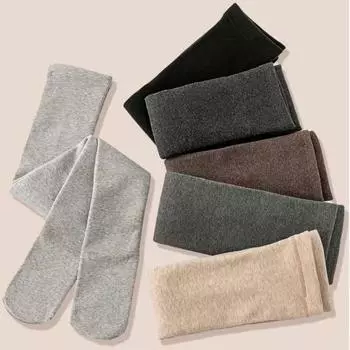 Winter Thigh Sock Skinny Thick Cotton Knitted Stockings Leg Warmer Over Knee Socks Women Stockings dark grey-leg warmers