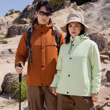 Winter Velvet Cotton Clothes Windproof Warm Jacket Outdoor Rainproof Mountaineering Clothes Public Jacket Men s Jacket S розовый