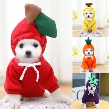 Winter Warm Dog Hoodie Soft Comfortable Pet Dog Hooded Coat Pet Dog Clothing XS баклажановый