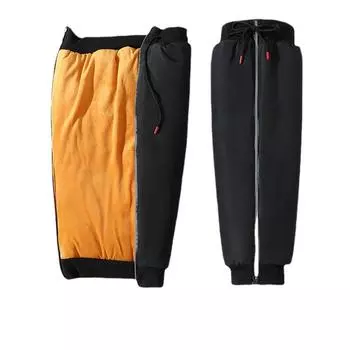 Зимние теплые наколенники с подкладкой, утолщенные, ветрозащитные, водонепроницаемые, для езды на мотоцикле, электромобиле, на молнии, наколенники для мужчин и женщин 60cm чёрный