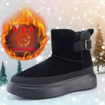 Winter Woman Snow Boots Warm Plush Women s Boots Outdoor Waterproof Hiking Boots Non Slip Women Ankle Boots Botas Mujer 35