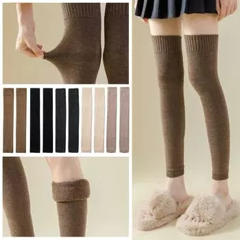 Winter Women s Thick Leg Warm Velvet Knee Socks One Size